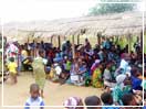 The waiting women at the Ndanga Village Health Clinic